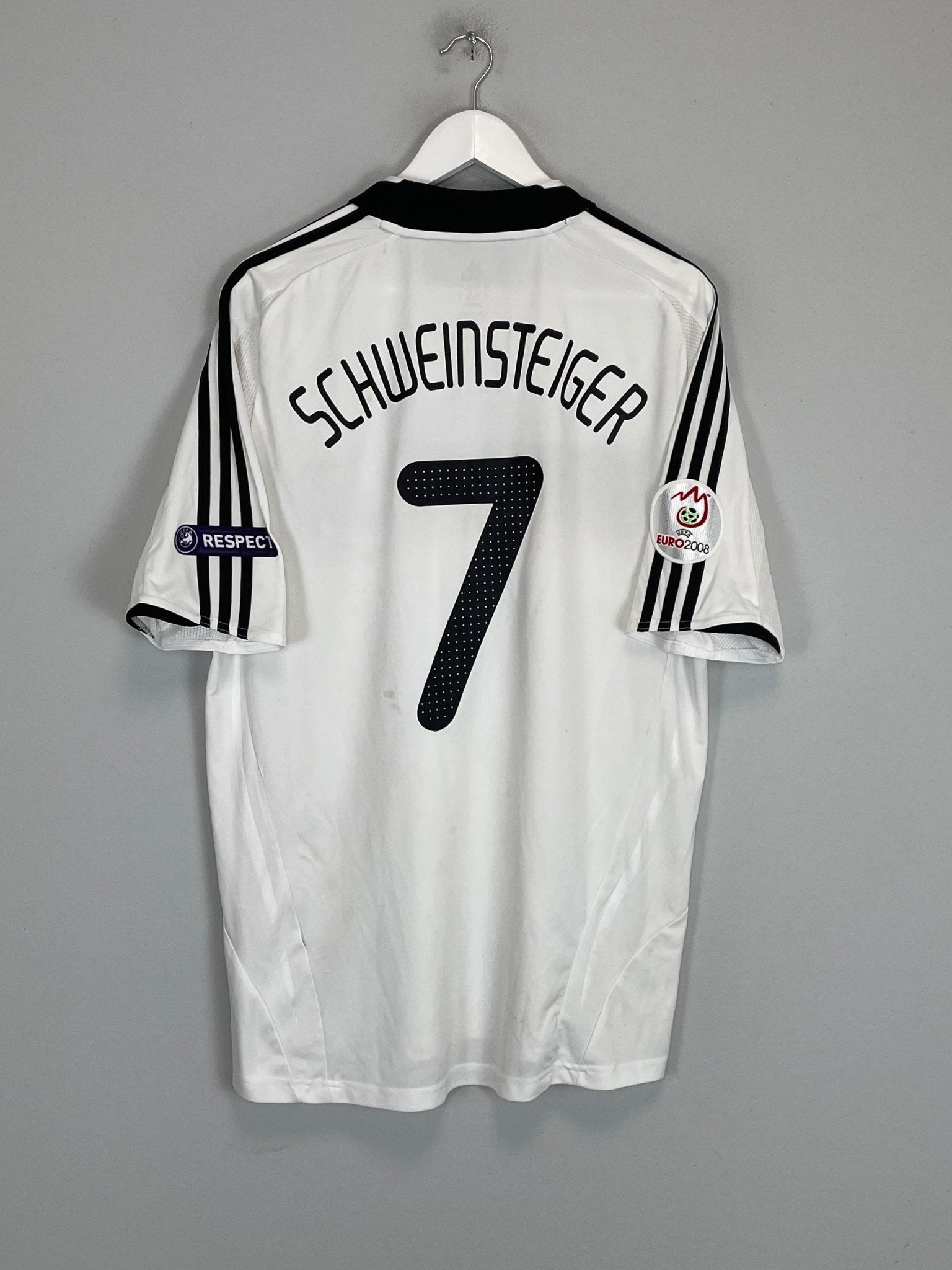 Shop 2008/09 GERMANY SCHWEINSTEIGER #7 HOME SHIRT (L) ADIDAS, classic football shirts, vintage football shirts & retro soccer jerseys at Cult Kits