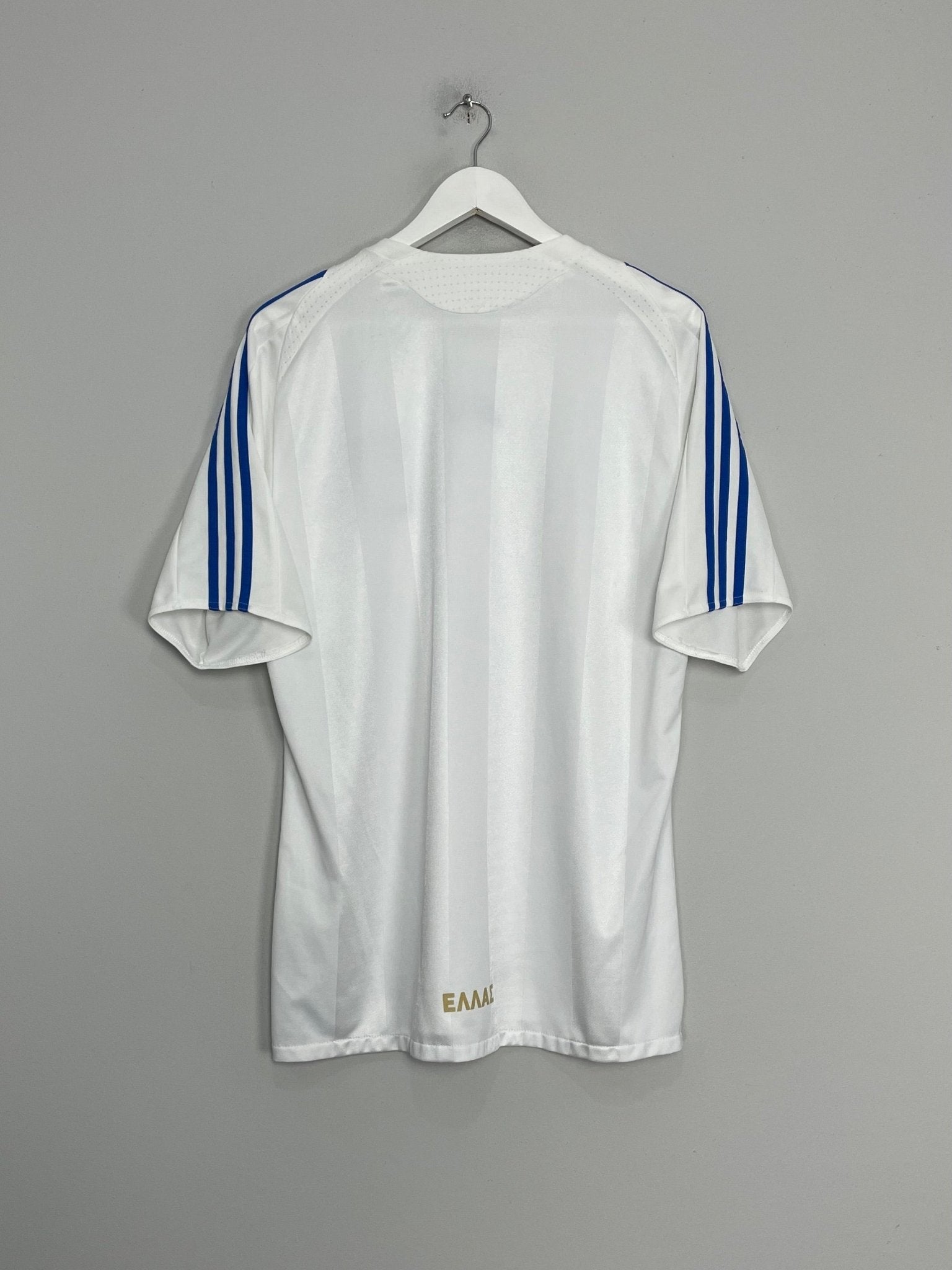 Shop 2008/09 GREECE HOME SHIRT (L) ADIDAS, classic football shirts, vintage football shirts & retro soccer jerseys at Cult Kits