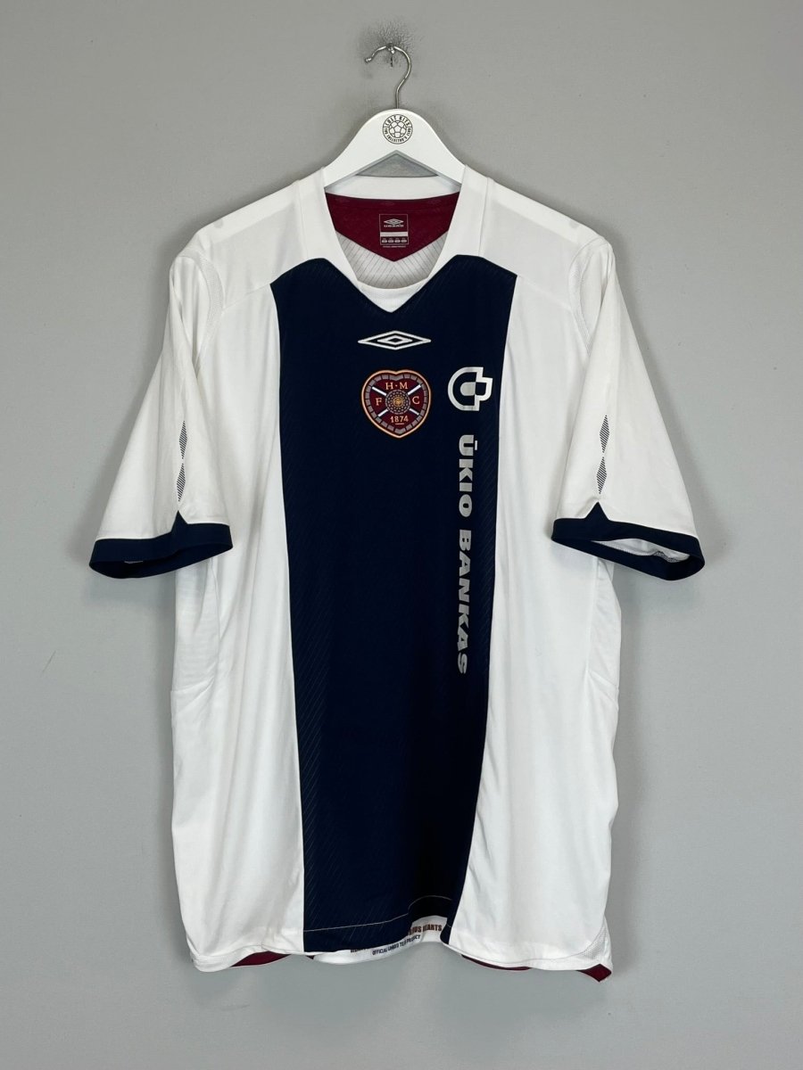 2008/09 HEARTS AWAY SHIRT (XXL) UMBRO - Cult Kits - XXL - Buy Vintage Football Shirts, Authentic Retro Football Shirts For Sale, Classic Football Shirts & Soccer Jersey
