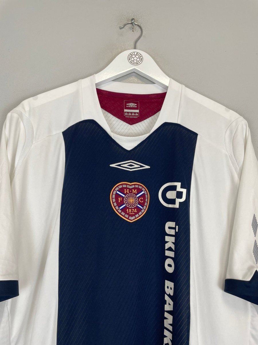 2008/09 HEARTS AWAY SHIRT (XXL) UMBRO - Cult Kits - XXL - Buy Vintage Football Shirts, Authentic Retro Football Shirts For Sale, Classic Football Shirts & Soccer Jersey
