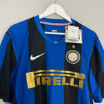 Shop 2008/09 INTER MILAN ADRIANO #10 *BNWT* HOME SHIRT (XL) NIKE, classic football shirts, vintage football shirts & retro soccer jerseys at Cult Kits