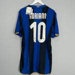 Shop 2008/09 INTER MILAN ADRIANO #10 *BNWT* HOME SHIRT (XL) NIKE, classic football shirts, vintage football shirts & retro soccer jerseys at Cult Kits