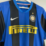 Shop 2008/09 INTER MILAN ADRIANO #10 HOME SHIRT (L) NIKE, classic football shirts, vintage football shirts & retro soccer jerseys at Cult Kits