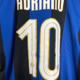 Shop 2008/09 INTER MILAN ADRIANO #10 HOME SHIRT (L) NIKE, classic football shirts, vintage football shirts & retro soccer jerseys at Cult Kits