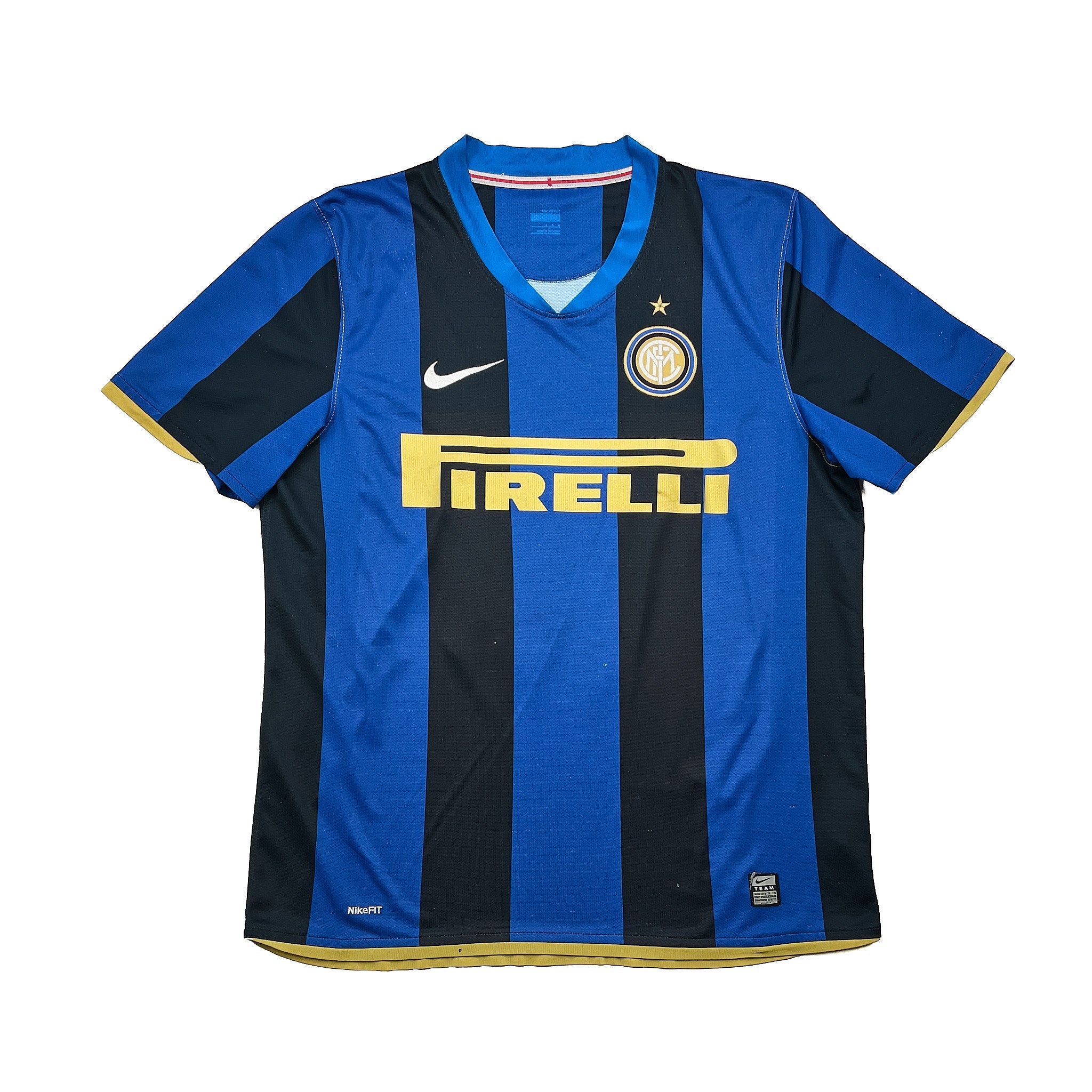 Buy 2008/09 Inter Milan Adriano 10 Home Shirt (M) Nike ~ Free worldwide shipping ~ Authentic Vintage Football Shirts from Cult Kits