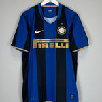 2008/09 INTER MILAN FIGO 7 HOME SHIRT (XL) NIKE - Cult Kits - XL - Buy Vintage Football Shirts, Authentic Retro Football Shirts For Sale, Classic Football Shirts & Soccer Jersey