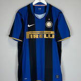 2008/09 INTER MILAN FIGO 7 HOME SHIRT (XL) NIKE - Cult Kits - XL - Buy Vintage Football Shirts, Authentic Retro Football Shirts For Sale, Classic Football Shirts & Soccer Jersey