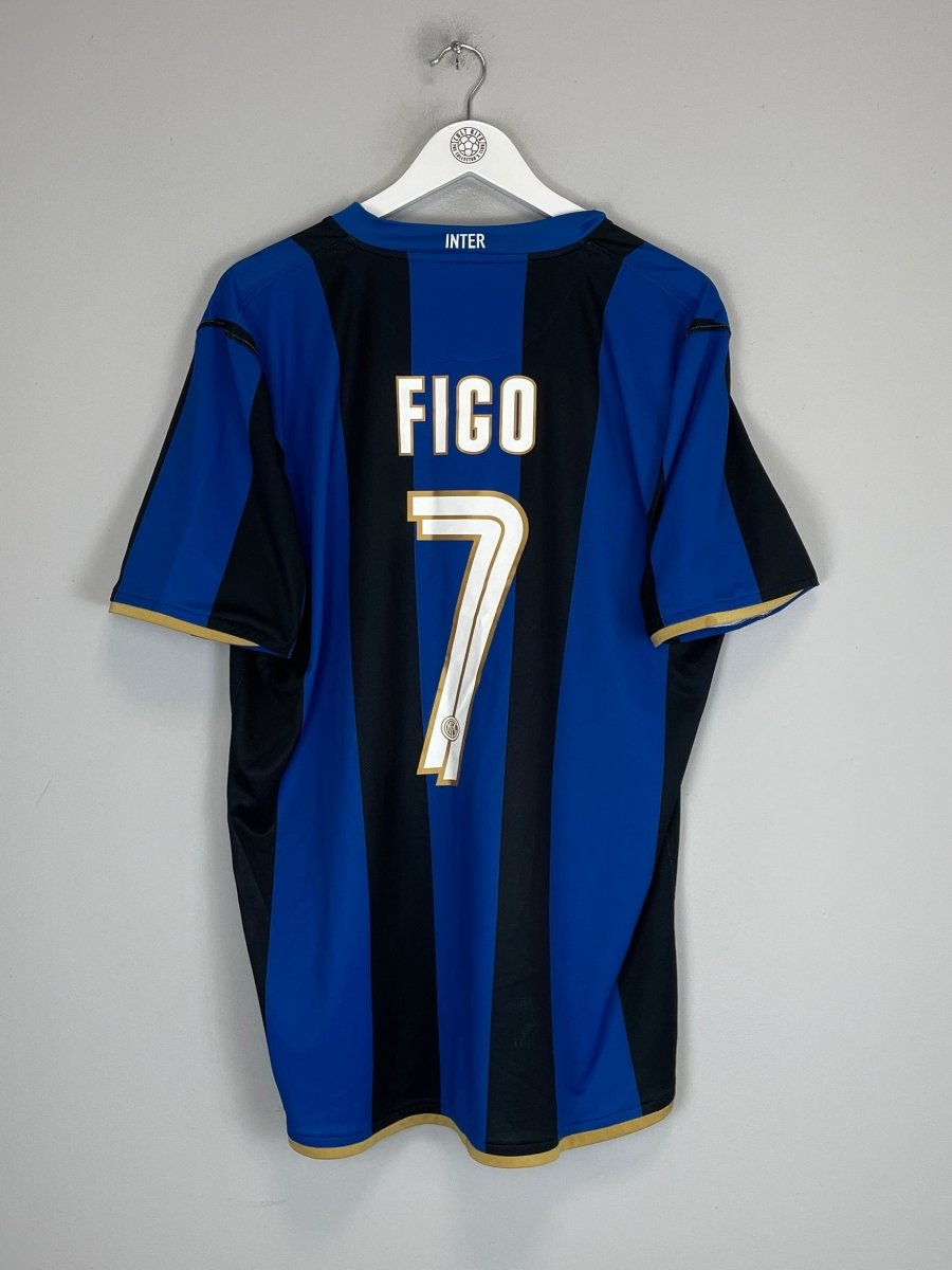 2008/09 INTER MILAN FIGO 7 HOME SHIRT (XL) NIKE - Cult Kits - XL - Buy Vintage Football Shirts, Authentic Retro Football Shirts For Sale, Classic Football Shirts & Soccer Jersey
