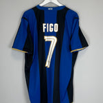 2008/09 INTER MILAN FIGO 7 HOME SHIRT (XL) NIKE - Cult Kits - XL - Buy Vintage Football Shirts, Authentic Retro Football Shirts For Sale, Classic Football Shirts & Soccer Jersey
