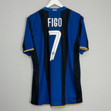 Shop 2008/09 INTER MILAN FIGO #7 HOME SHIRT (XL) NIKE, classic football shirts, vintage football shirts & retro soccer jerseys at Cult Kits