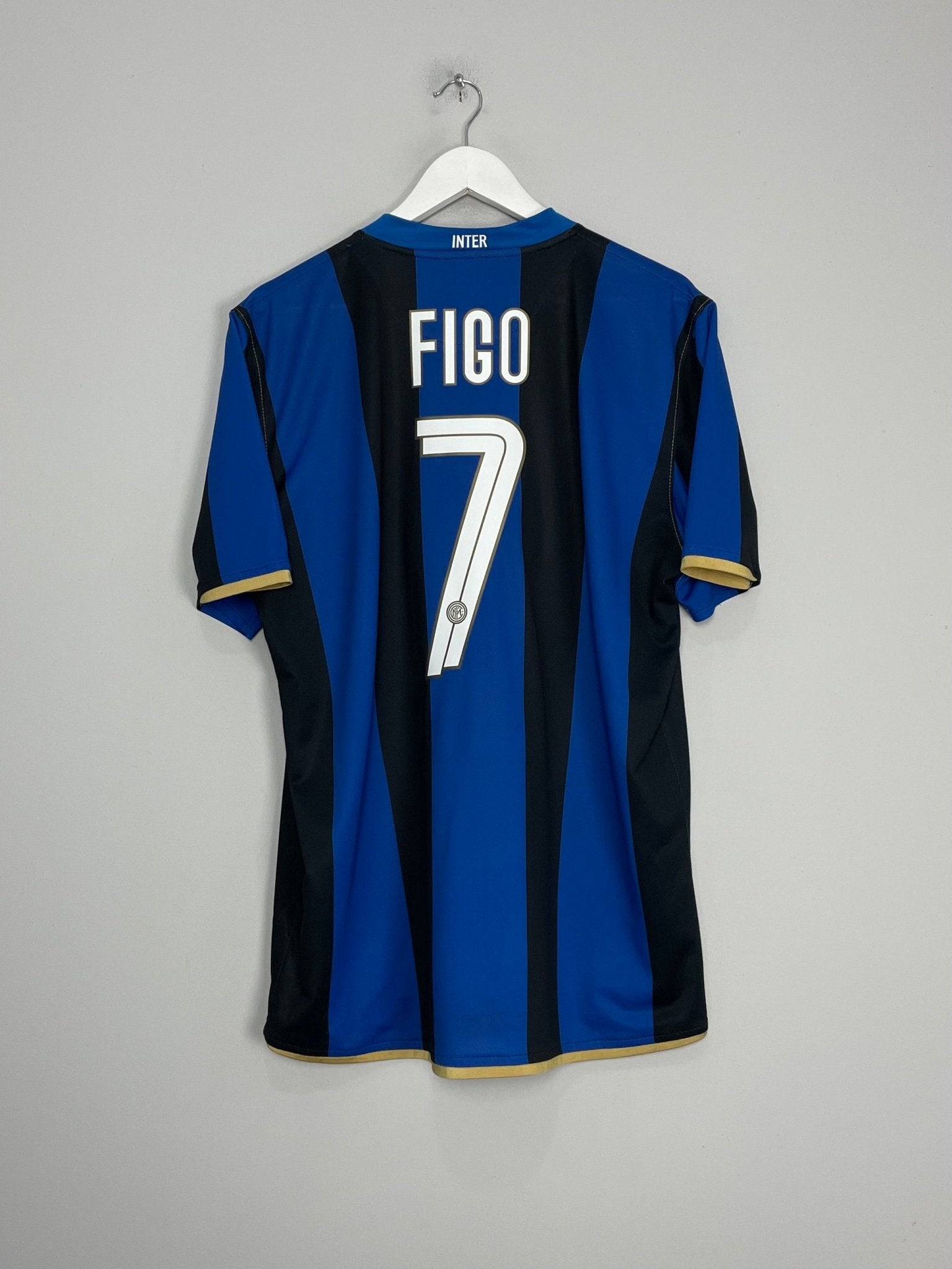 Shop 2008/09 INTER MILAN FIGO #7 HOME SHIRT (XL) NIKE, classic football shirts, vintage football shirts & retro soccer jerseys at Cult Kits