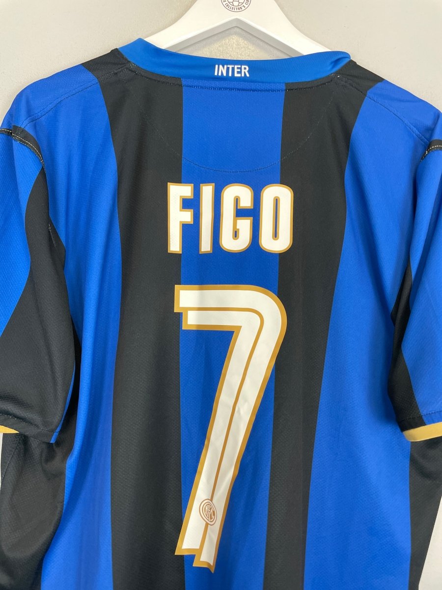 2008/09 INTER MILAN FIGO 7 HOME SHIRT (XL) NIKE - Cult Kits - XL - Buy Vintage Football Shirts, Authentic Retro Football Shirts For Sale, Classic Football Shirts & Soccer Jersey