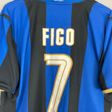 2008/09 INTER MILAN FIGO 7 HOME SHIRT (XL) NIKE - Cult Kits - XL - Buy Vintage Football Shirts, Authentic Retro Football Shirts For Sale, Classic Football Shirts & Soccer Jersey