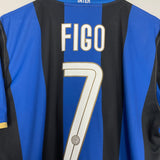 Shop 2008/09 INTER MILAN FIGO #7 HOME SHIRT (XL) NIKE, classic football shirts, vintage football shirts & retro soccer jerseys at Cult Kits