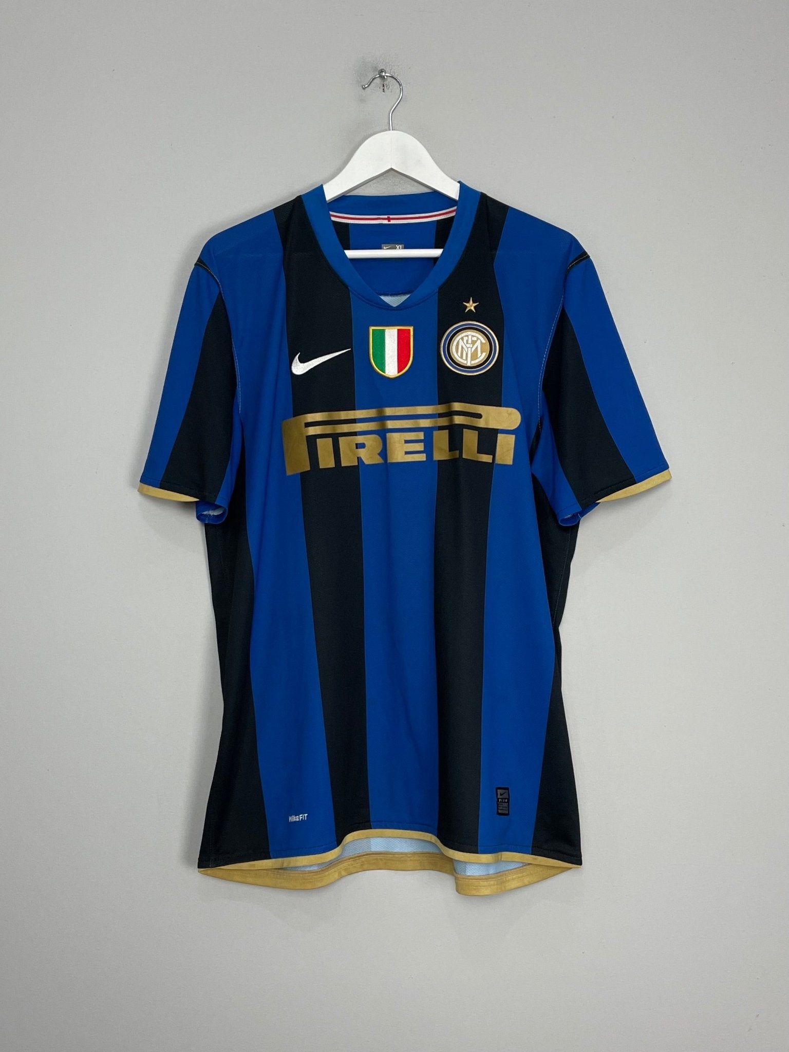 Shop 2008/09 INTER MILAN FIGO #7 HOME SHIRT (XL) NIKE, classic football shirts, vintage football shirts & retro soccer jerseys at Cult Kits