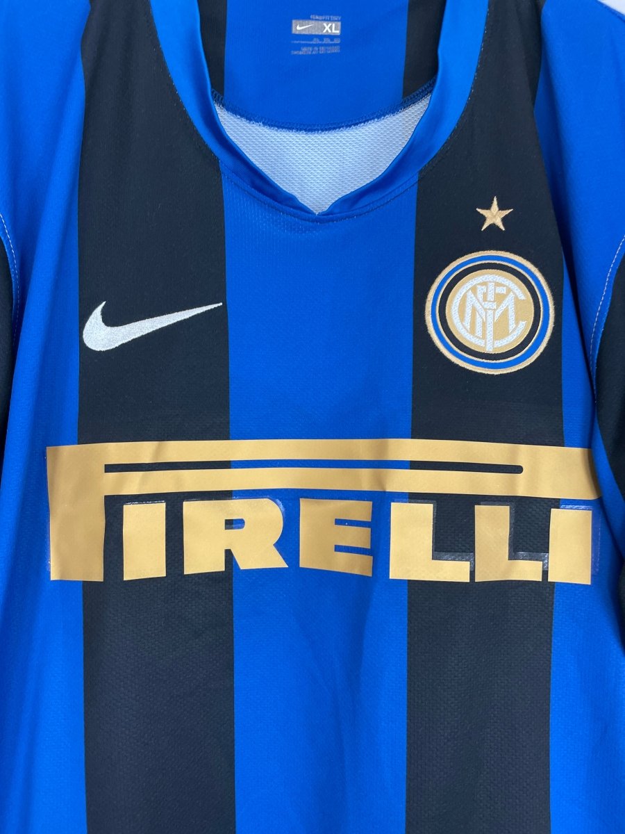 2008/09 INTER MILAN FIGO 7 HOME SHIRT (XL) NIKE - Cult Kits - XL - Buy Vintage Football Shirts, Authentic Retro Football Shirts For Sale, Classic Football Shirts & Soccer Jersey
