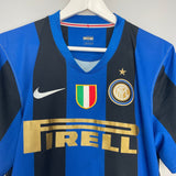 Shop 2008/09 INTER MILAN HOME SHIRT (L) NIKE, classic football shirts, vintage football shirts & retro soccer jerseys at Cult Kits