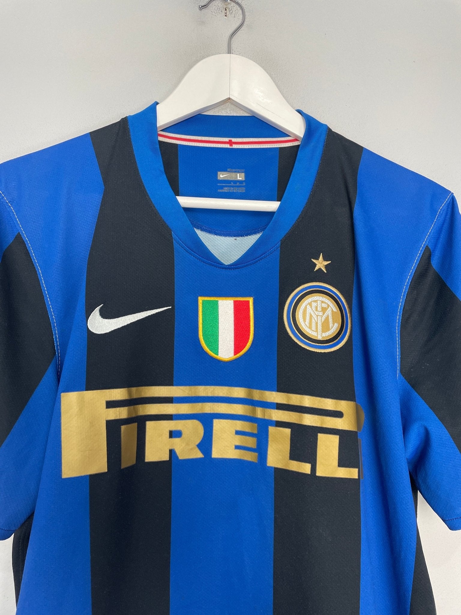 Shop 2008/09 INTER MILAN HOME SHIRT (L) NIKE, classic football shirts, vintage football shirts & retro soccer jerseys at Cult Kits