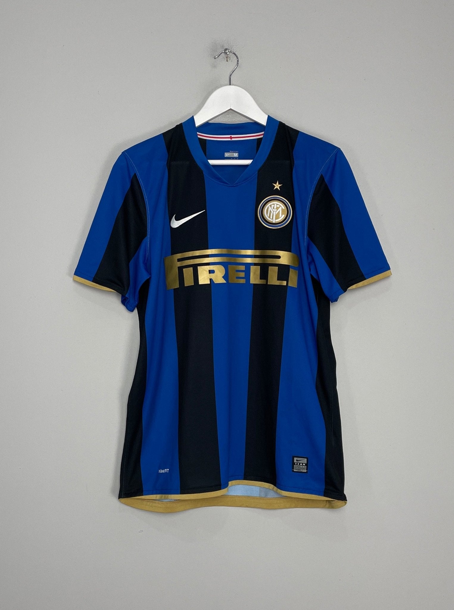 Shop 2008/09 INTER MILAN IBRAHIMOVIC #8 HOME SHIRT (M) NIKE, classic football shirts, vintage football shirts & retro soccer jerseys at Cult Kits