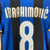 Shop 2008/09 INTER MILAN IBRAHIMOVIC #8 HOME SHIRT (M) NIKE, classic football shirts, vintage football shirts & retro soccer jerseys at Cult Kits