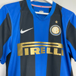 Shop 2008/09 INTER MILAN IBRAHIMOVIC #8 HOME SHIRT (M) NIKE, classic football shirts, vintage football shirts & retro soccer jerseys at Cult Kits
