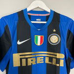 Shop 2008/09 INTER MILAN IBRAHIMOVIC #8 HOME SHIRT (M) NIKE, classic football shirts, vintage football shirts & retro soccer jerseys at Cult Kits