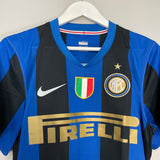 Shop 2008/09 INTER MILAN IBRAHIMOVIC #8 HOME SHIRT (M) NIKE, classic football shirts, vintage football shirts & retro soccer jerseys at Cult Kits