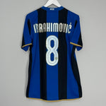 Shop 2008/09 INTER MILAN IBRAHIMOVIC #8 HOME SHIRT (M) NIKE, classic football shirts, vintage football shirts & retro soccer jerseys at Cult Kits