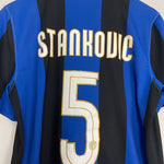 Shop 2008/09 INTER MILAN STANKOVIC #5 HOME SHIRT (M) NIKE, classic football shirts, vintage football shirts & retro soccer jerseys at Cult Kits
