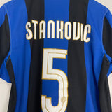 Shop 2008/09 INTER MILAN STANKOVIC #5 HOME SHIRT (M) NIKE, classic football shirts, vintage football shirts & retro soccer jerseys at Cult Kits