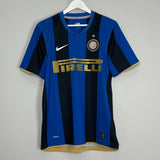 Shop 2008/09 INTER MILAN STANKOVIC #5 HOME SHIRT (M) NIKE, classic football shirts, vintage football shirts & retro soccer jerseys at Cult Kits