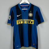 Shop 2008/09 INTER MILAN ZANETTI #4 HOME SHIRT (S) NIKE, classic football shirts, vintage football shirts & retro soccer jerseys at Cult Kits