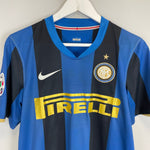 Shop 2008/09 INTER MILAN ZANETTI #4 HOME SHIRT (S) NIKE, classic football shirts, vintage football shirts & retro soccer jerseys at Cult Kits