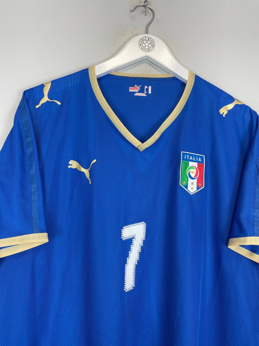 2008/09 ITALY DEL PIERO 7 *PLAYER ISSUE* HOME SHIRT (XXL) PUMA - Cult Kits - XXL - Buy Vintage Football Shirts, Authentic Retro Football Shirts For Sale, Classic Football Shirts & Soccer Jersey