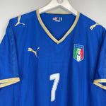 2008/09 ITALY DEL PIERO 7 *PLAYER ISSUE* HOME SHIRT (XXL) PUMA - Cult Kits - XXL - Buy Vintage Football Shirts, Authentic Retro Football Shirts For Sale, Classic Football Shirts & Soccer Jersey