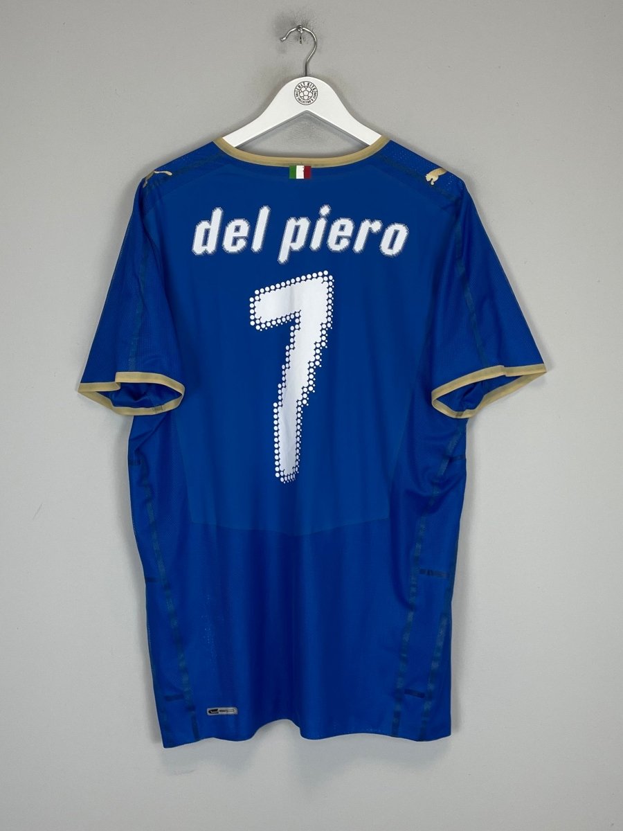 2008/09 ITALY DEL PIERO 7 *PLAYER ISSUE* HOME SHIRT (XXL) PUMA - Cult Kits - XXL - Buy Vintage Football Shirts, Authentic Retro Football Shirts For Sale, Classic Football Shirts & Soccer Jersey
