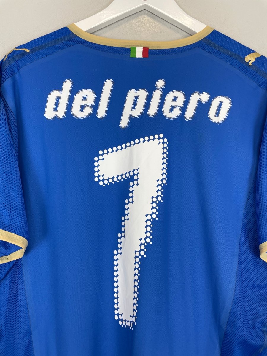 2008/09 ITALY DEL PIERO 7 *PLAYER ISSUE* HOME SHIRT (XXL) PUMA - Cult Kits - XXL - Buy Vintage Football Shirts, Authentic Retro Football Shirts For Sale, Classic Football Shirts & Soccer Jersey