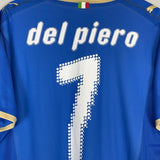2008/09 ITALY DEL PIERO 7 *PLAYER ISSUE* HOME SHIRT (XXL) PUMA - Cult Kits - XXL - Buy Vintage Football Shirts, Authentic Retro Football Shirts For Sale, Classic Football Shirts & Soccer Jersey
