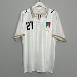 Shop 2008/09 ITALY PIRLO #21 AWAY SHIRT (XL) PUMA, classic football shirts, vintage football shirts & retro soccer jerseys at Cult Kits