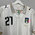Shop 2008/09 ITALY PIRLO #21 AWAY SHIRT (XL) PUMA, classic football shirts, vintage football shirts & retro soccer jerseys at Cult Kits