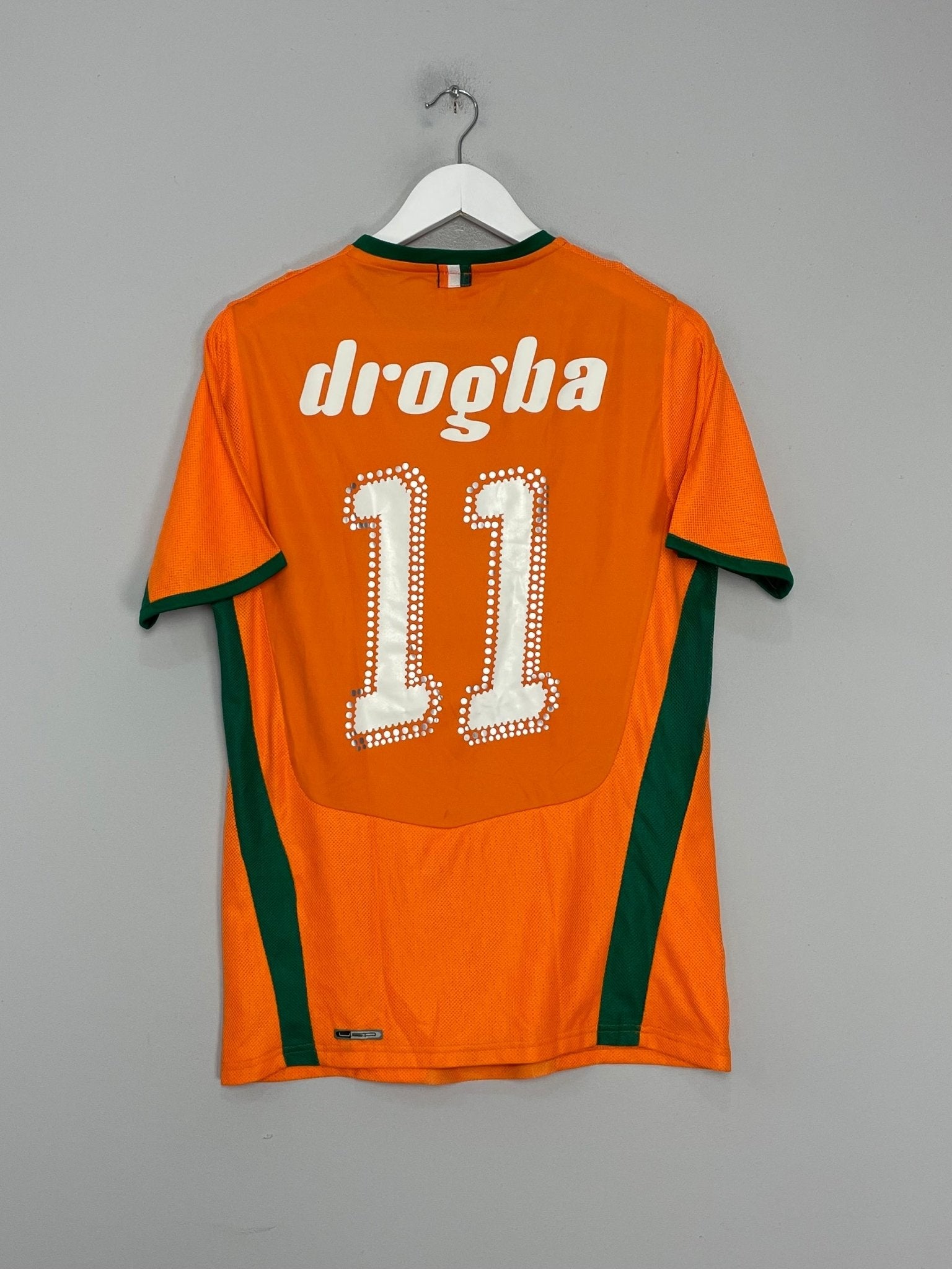 Shop 2008/09 IVORY COAST DROGBA #11 HOME SHIRT (S) PUMA, classic football shirts, vintage football shirts & retro soccer jerseys at Cult Kits