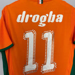 Shop 2008/09 IVORY COAST DROGBA #11 HOME SHIRT (S) PUMA, classic football shirts, vintage football shirts & retro soccer jerseys at Cult Kits