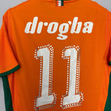Shop 2008/09 IVORY COAST DROGBA #11 HOME SHIRT (S) PUMA, classic football shirts, vintage football shirts & retro soccer jerseys at Cult Kits