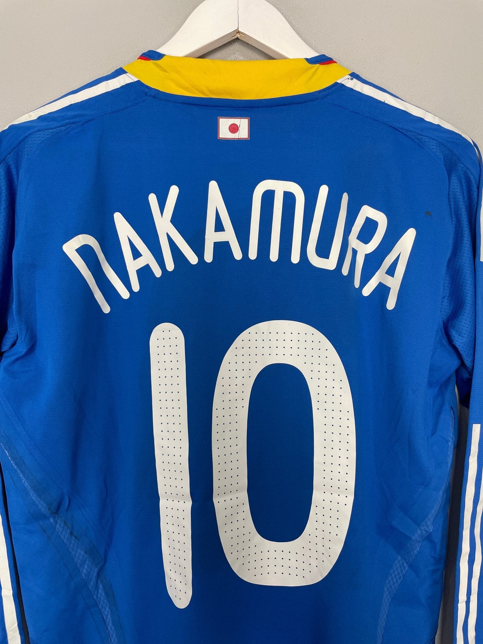 Shop 2008/09 JAPAN NAKAMURA #10 L/S *PLAYER ISSUE* HOME SHIRT (M) ADIDAS, classic football shirts, vintage football shirts & retro soccer jerseys at Cult Kits