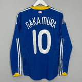 Shop 2008/09 JAPAN NAKAMURA #10 L/S *PLAYER ISSUE* HOME SHIRT (M) ADIDAS, classic football shirts, vintage football shirts & retro soccer jerseys at Cult Kits