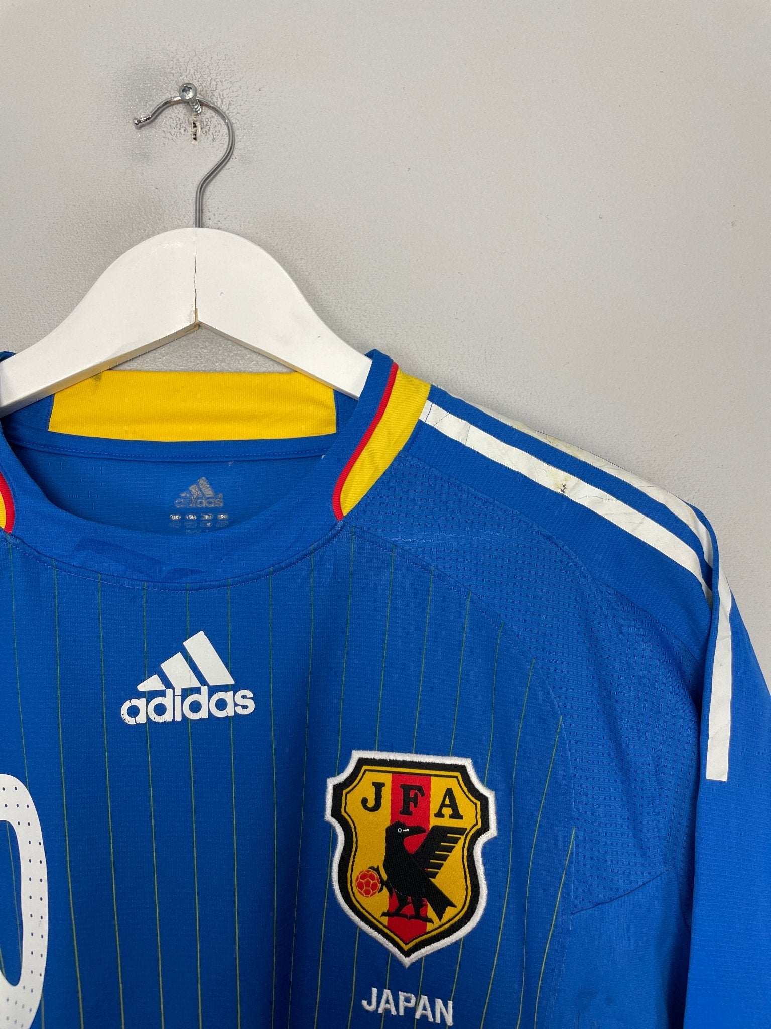 Shop 2008/09 JAPAN NAKAMURA #10 L/S *PLAYER ISSUE* HOME SHIRT (M) ADIDAS, classic football shirts, vintage football shirts & retro soccer jerseys at Cult Kits