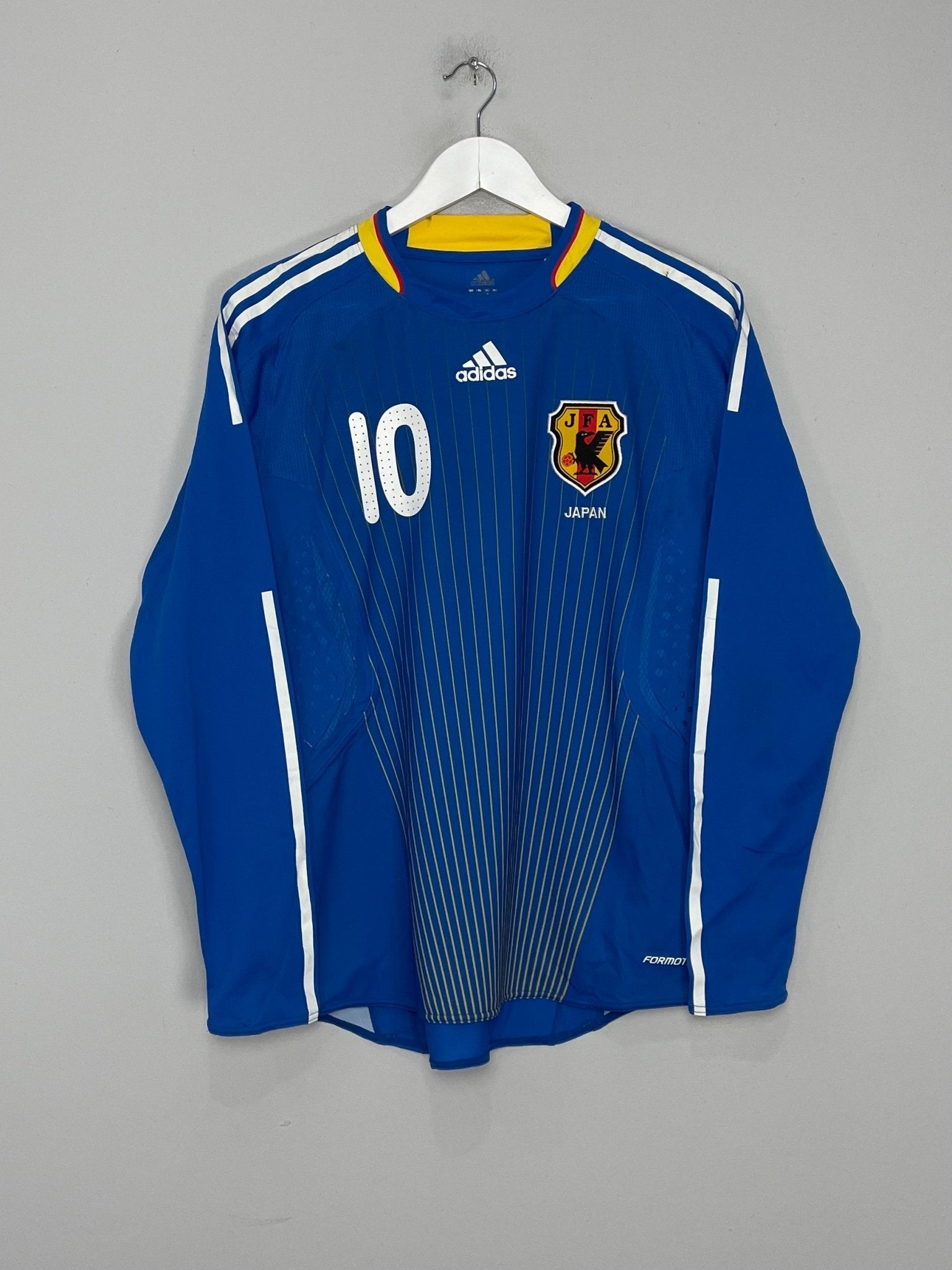 Shop 2008/09 JAPAN NAKAMURA #10 L/S *PLAYER ISSUE* HOME SHIRT (M) ADIDAS, classic football shirts, vintage football shirts & retro soccer jerseys at Cult Kits