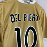 Shop 2008/09 JUVENTUS DEL PIERO #10 AWAY SHIRT (XL) NIKE, classic football shirts, vintage football shirts & retro soccer jerseys at Cult Kits