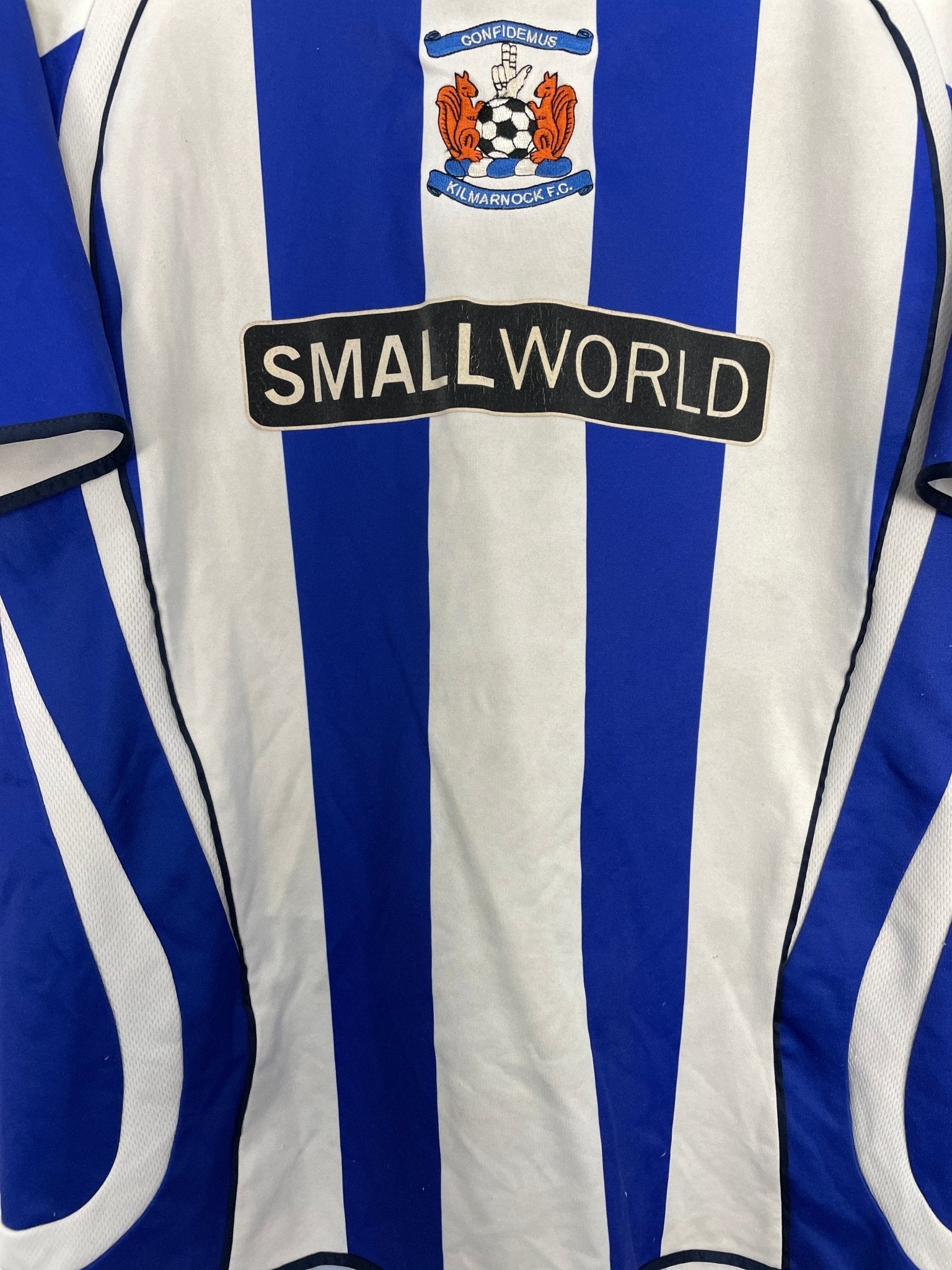 Shop 2008/09 KILMARNOCK HOME SHIRT (M) OM, classic football shirts, vintage football shirts & retro soccer jerseys at Cult Kits