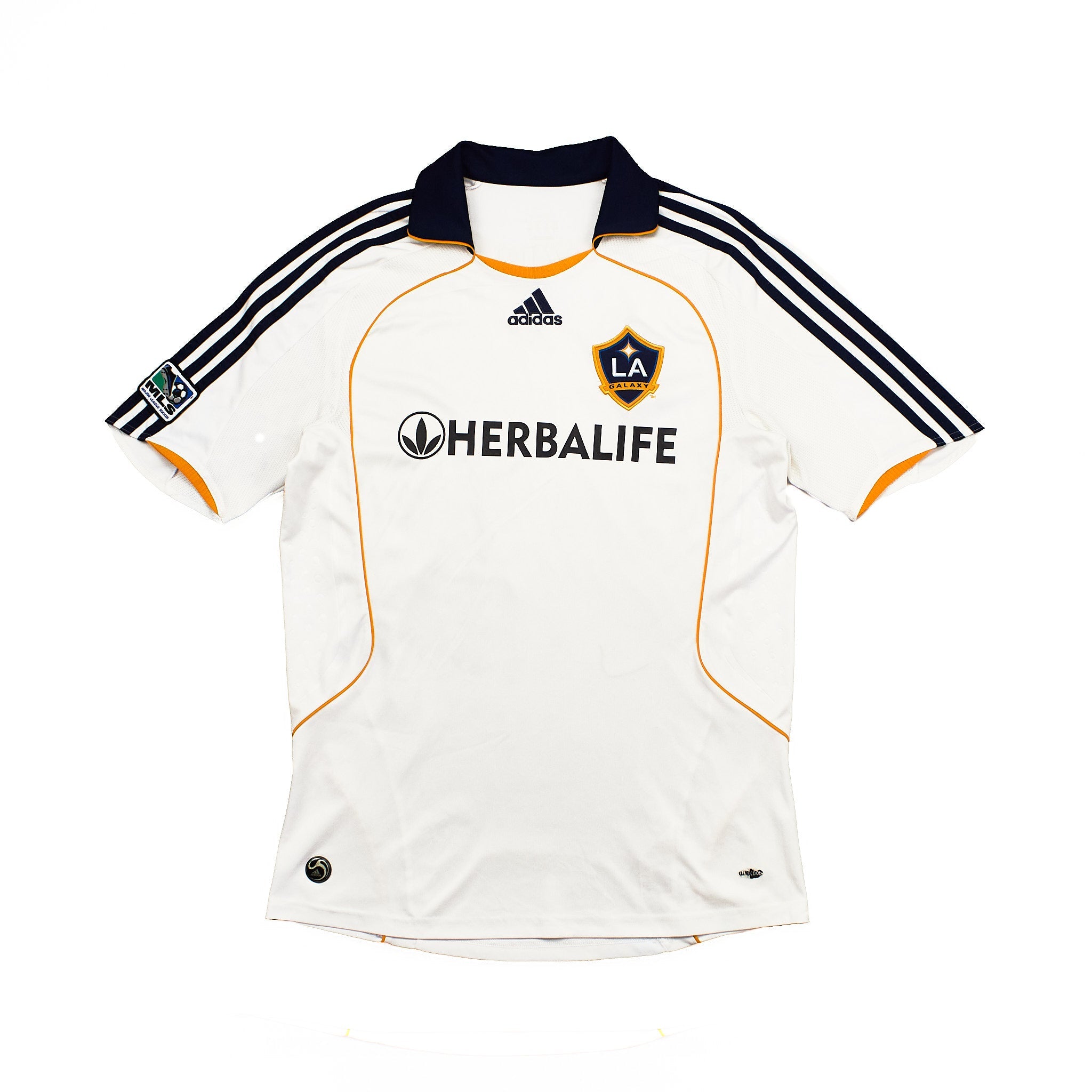 Buy 2008/09 LA Galaxy Beckham 23 Home Shirt (M) Adidas ~ Free worldwide shipping ~ Authentic Vintage Football Shirts from Cult Kits